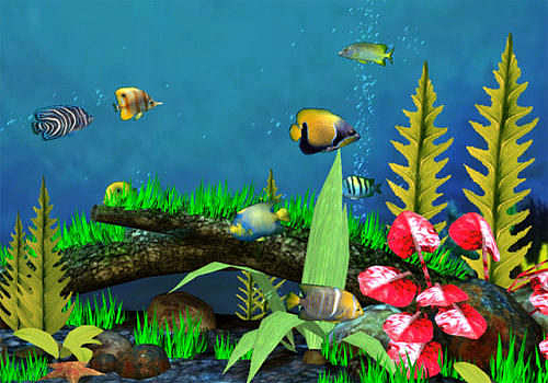 Fish Aquarium 3D Screensaver / In The Depth Screensaver / Free .