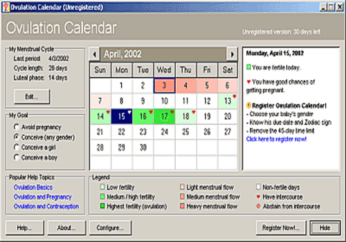 Ovulation Calendar