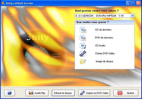 telecharger 3nity cd dvd burner 3nity cd dvd burner est un outil ...