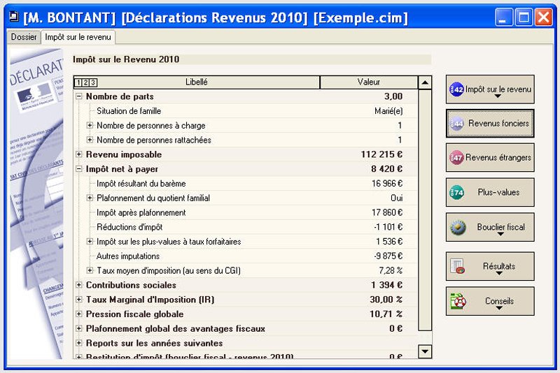 impot gouv calcul