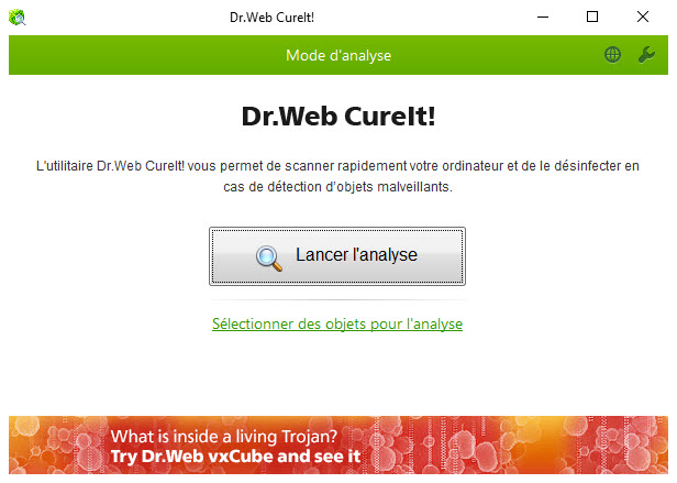 dr.web cureit gratuit telecharger