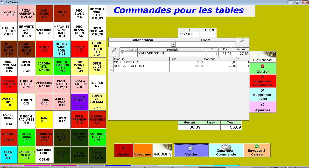 RESTAURANT FACILE Logiciel de Gestion