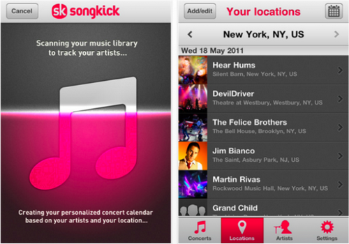 download songkick spotify