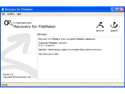 filemaker password recovery