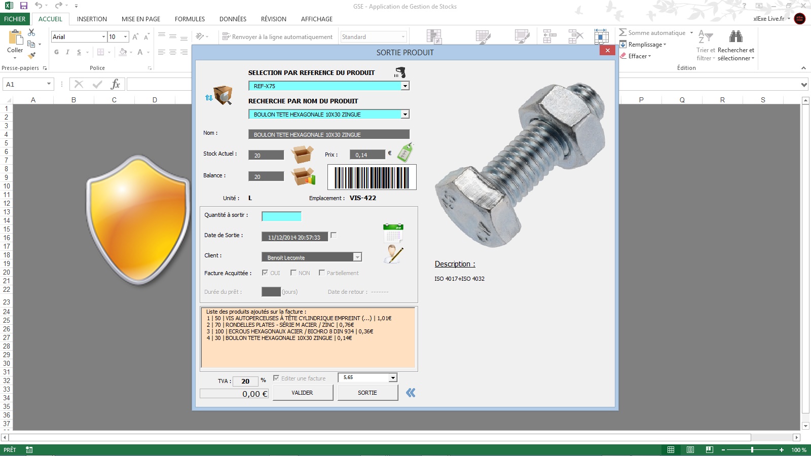 Download Gestion De Stock Sous Excel - Logitheque English