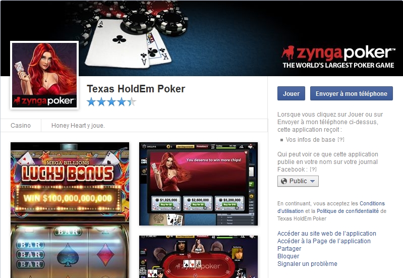 zynga texas holdem poker facebook