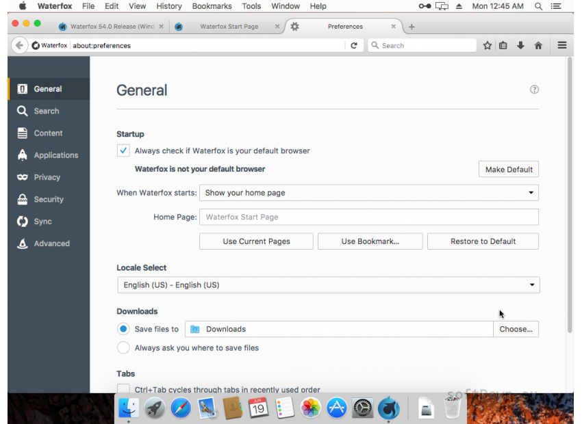 for mac instal Waterfox Current G6.0.5