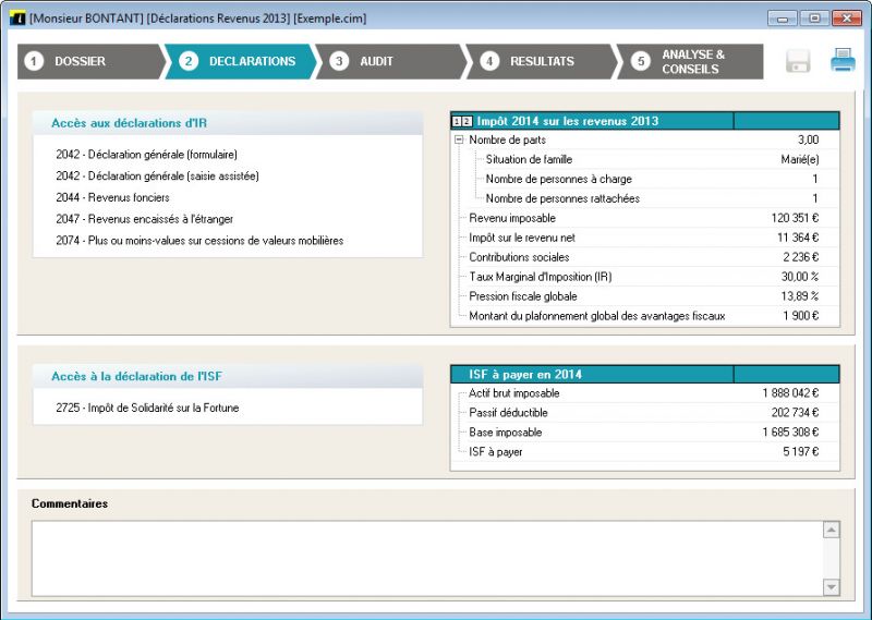 simulation impôts professionnels - simulateur impôt revenu 2020