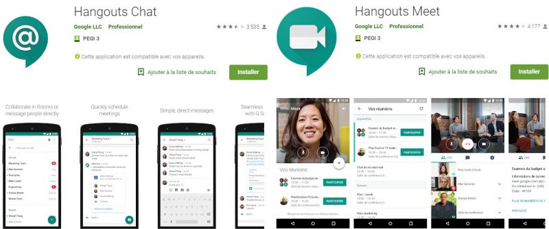 A quoi sert hangouts android