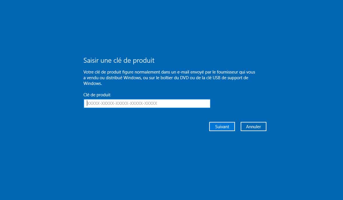 Windows 10 et la clé produit, deux cas de figure, toutes les
